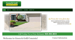 Desktop Screenshot of greenandgoldconcrete.com