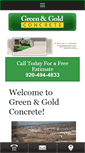Mobile Screenshot of greenandgoldconcrete.com